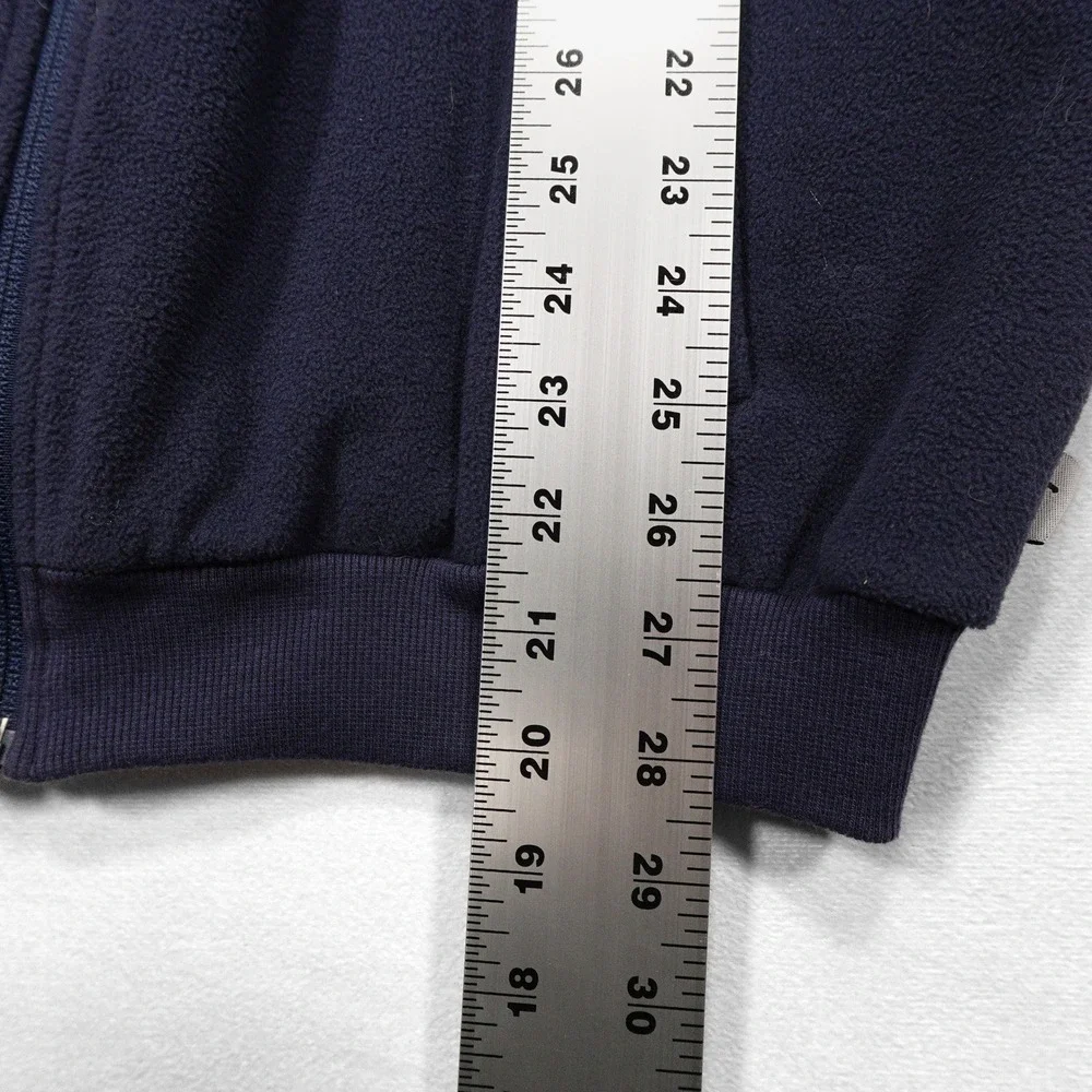 VINTAGE JOS A BANK Men's L Navy‎ Leadbetter Full Zip Fleece Athletic Golf Vest